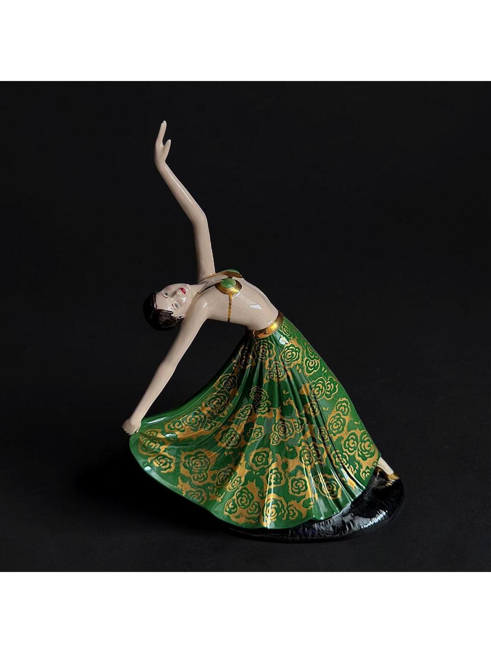 Rare Vintage Coalport Art Deco The Dancer Ltd Edition Porcelain Figurine 12"